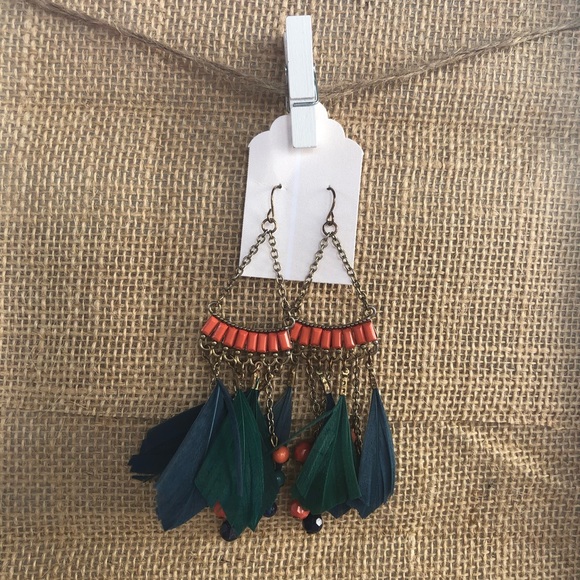 Feather Earrings - Picture 2 of 2